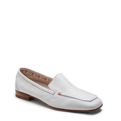 Paper white leather Estate loafer