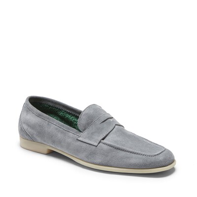 Denim-colored suede Yacht loafer