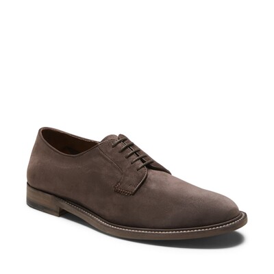 Brown suede lace-up