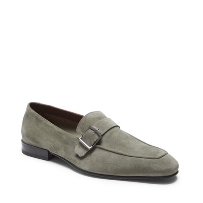Khaki suede loafer