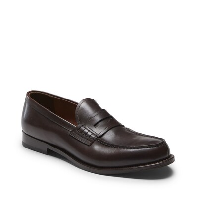 Mahogany leather loafer