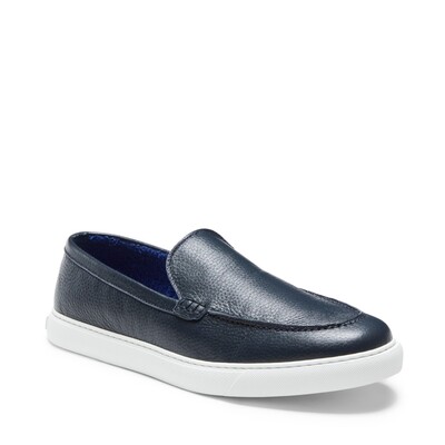 Blue leather Yacht loafer