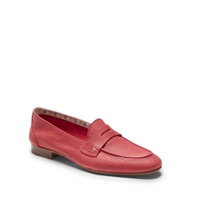 Red leather Estate loafer