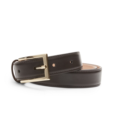 Women’s mahogany-colored leather belt
