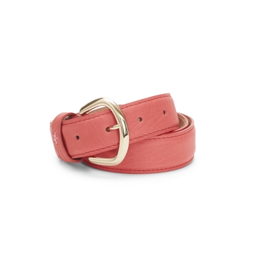 Women’s red leather belt