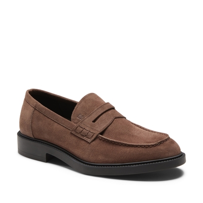Band loafer made of mocha leather