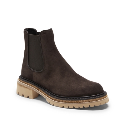 Beatle boot in cocoa brown suede